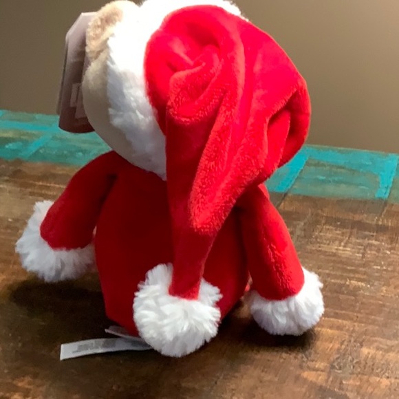 NWT Stuffed Bear Santa ... I Rattle - Picture 3 of 3